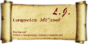 Lungovics József névjegykártya
